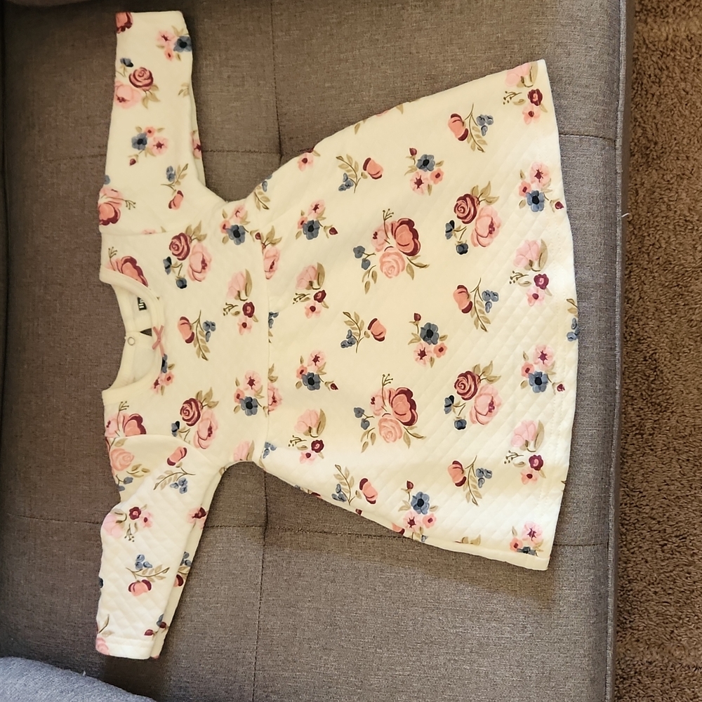 Hudson Baby baby girl's floral cotton dress 6- 9 months